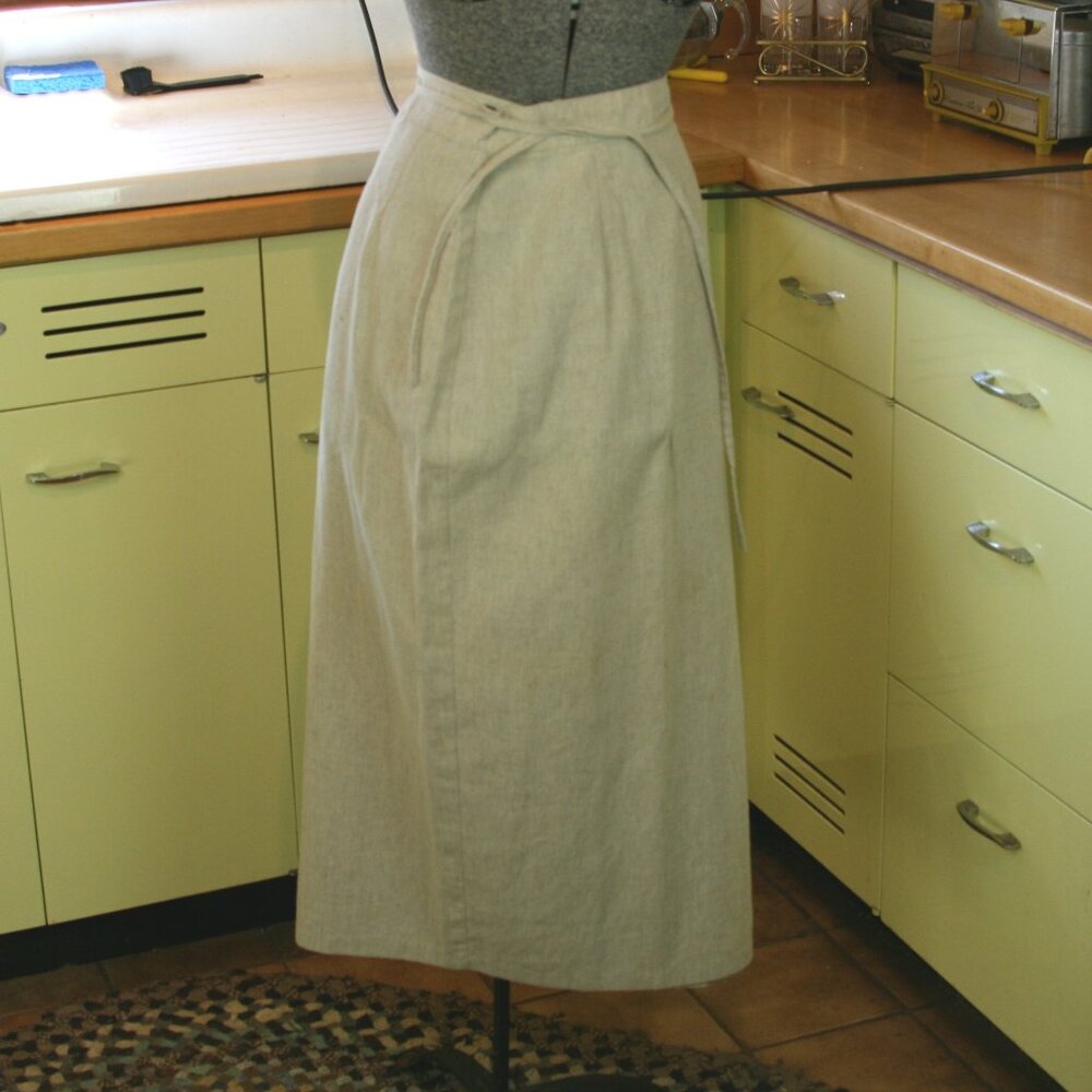 Soft Grey Wrap Around Skirt